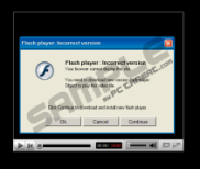 Flash player : Incorrect version