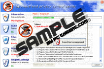 Spyware and privacy control center